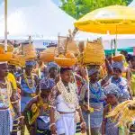 Ghanaians celebrating the Hogbetsosto festival